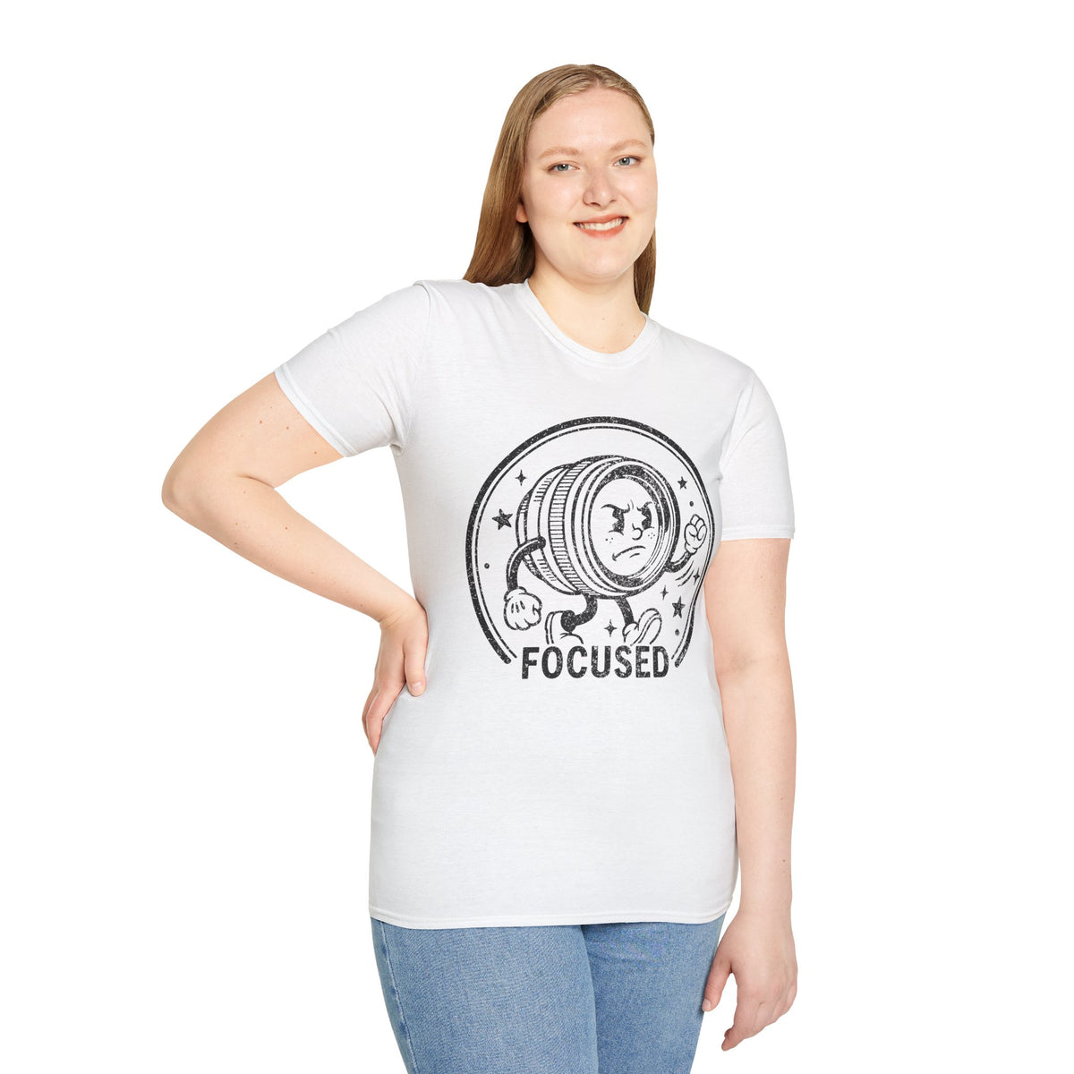 ‘Focused’ DISTRESSED VERSION show your determination with this funny lens T-Shirt — Photography Lover Tee