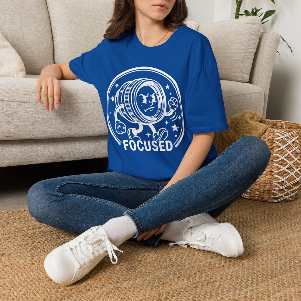 ‘Focused’ DISTRESSED VERSION show your determination with this funny lens T-Shirt — Photography Lover Tee