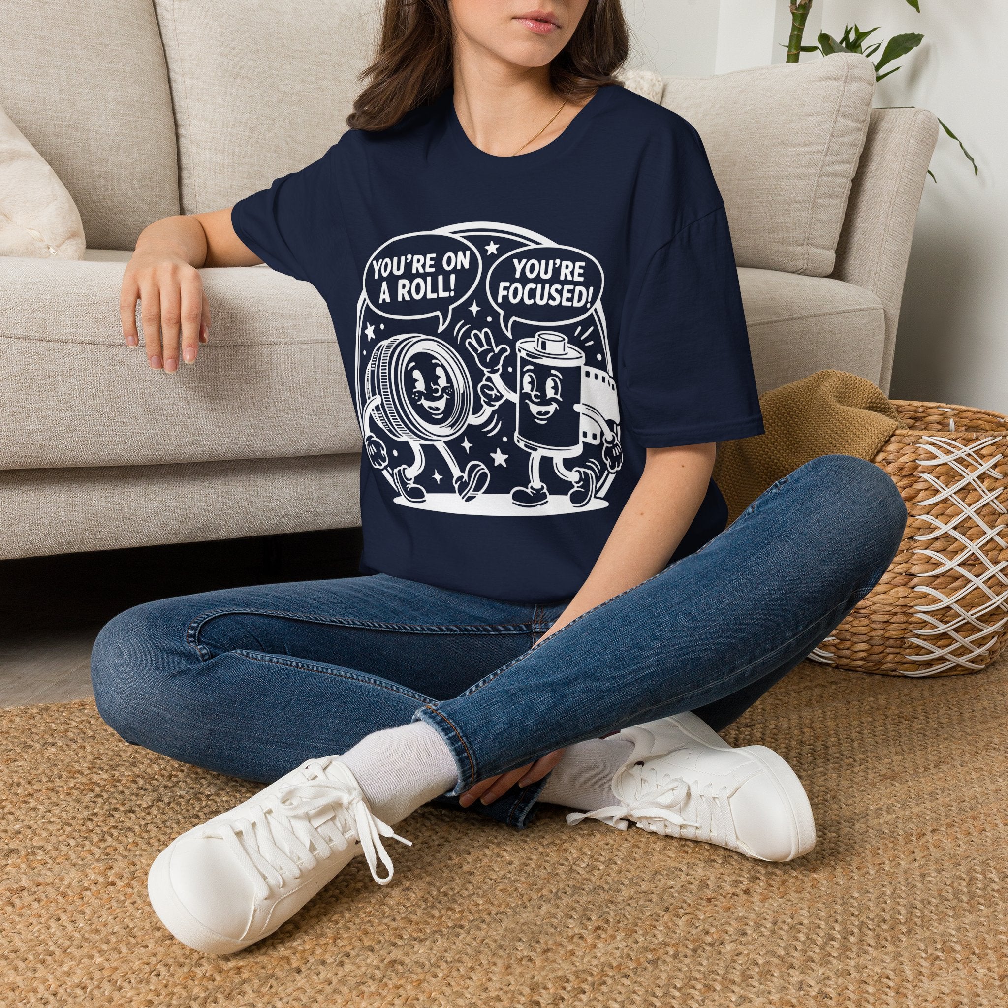 ‘You’re on a Roll, You’re Focused’ Funny Camera Buddies T-Shirt — Photography Lover Tee