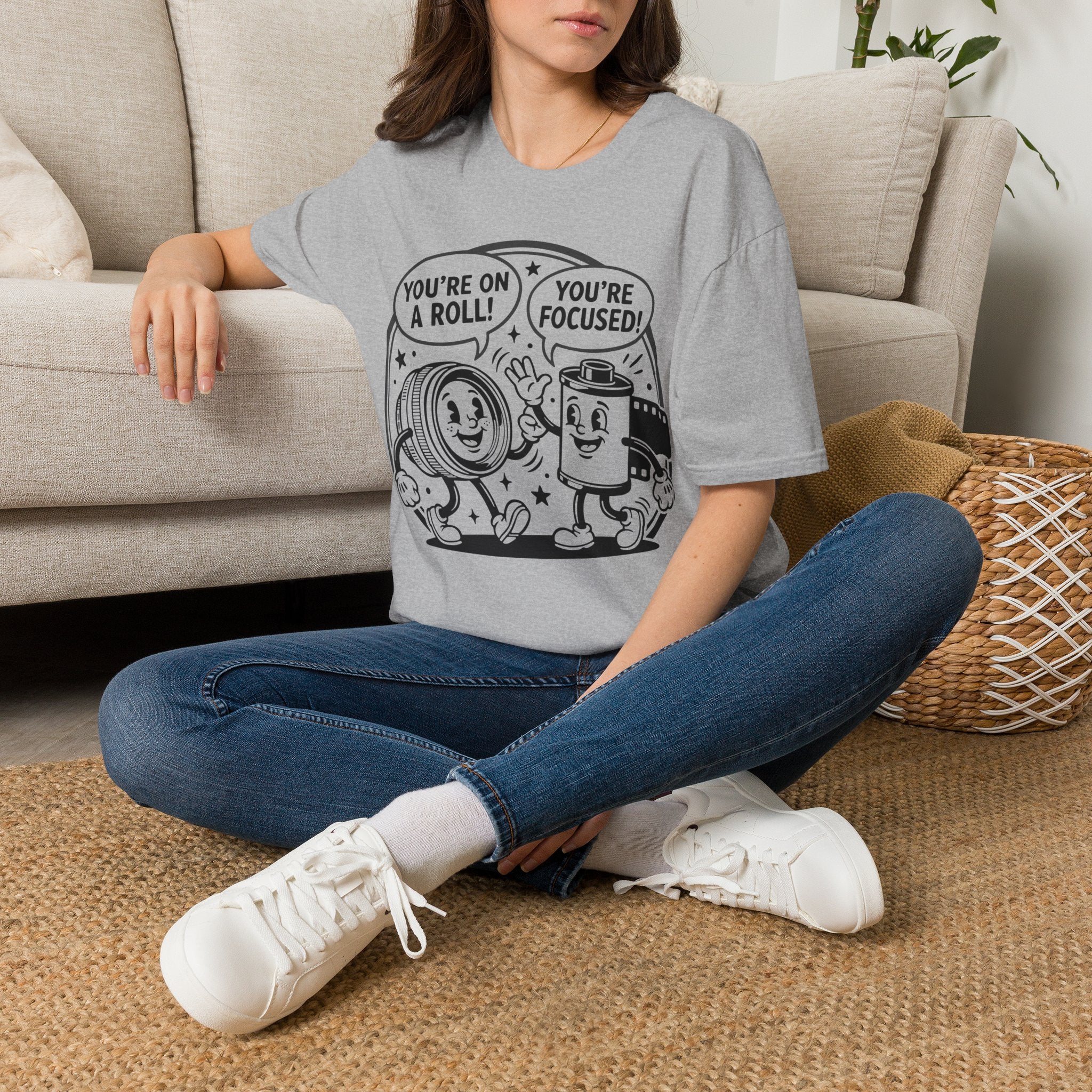 ‘You’re on a Roll, You’re Focused’ Funny Camera Buddies T-Shirt — Photography Lover Tee