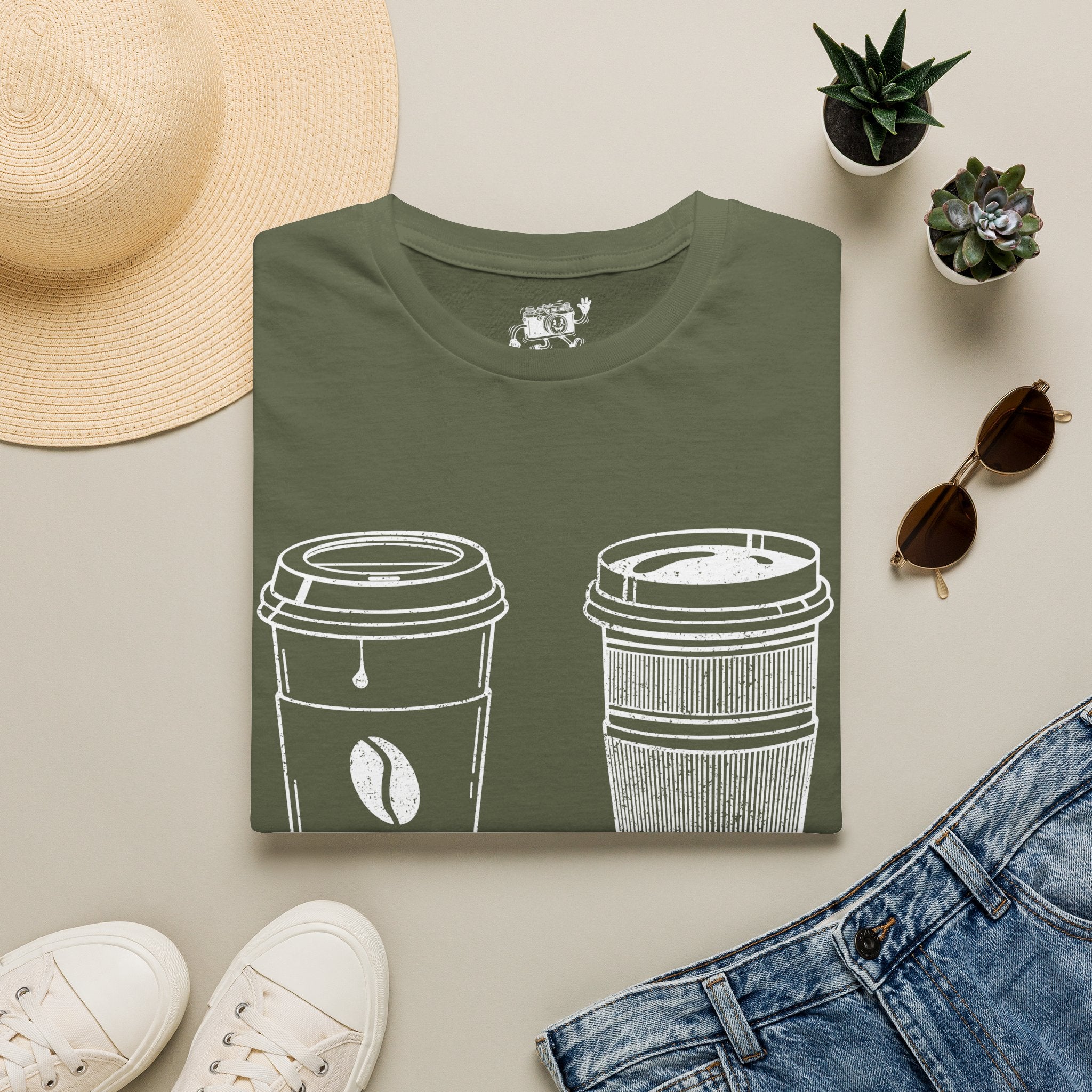 500ml and 500mm Funny Coffee and Camera T-Shirt — Photography Lover Tee