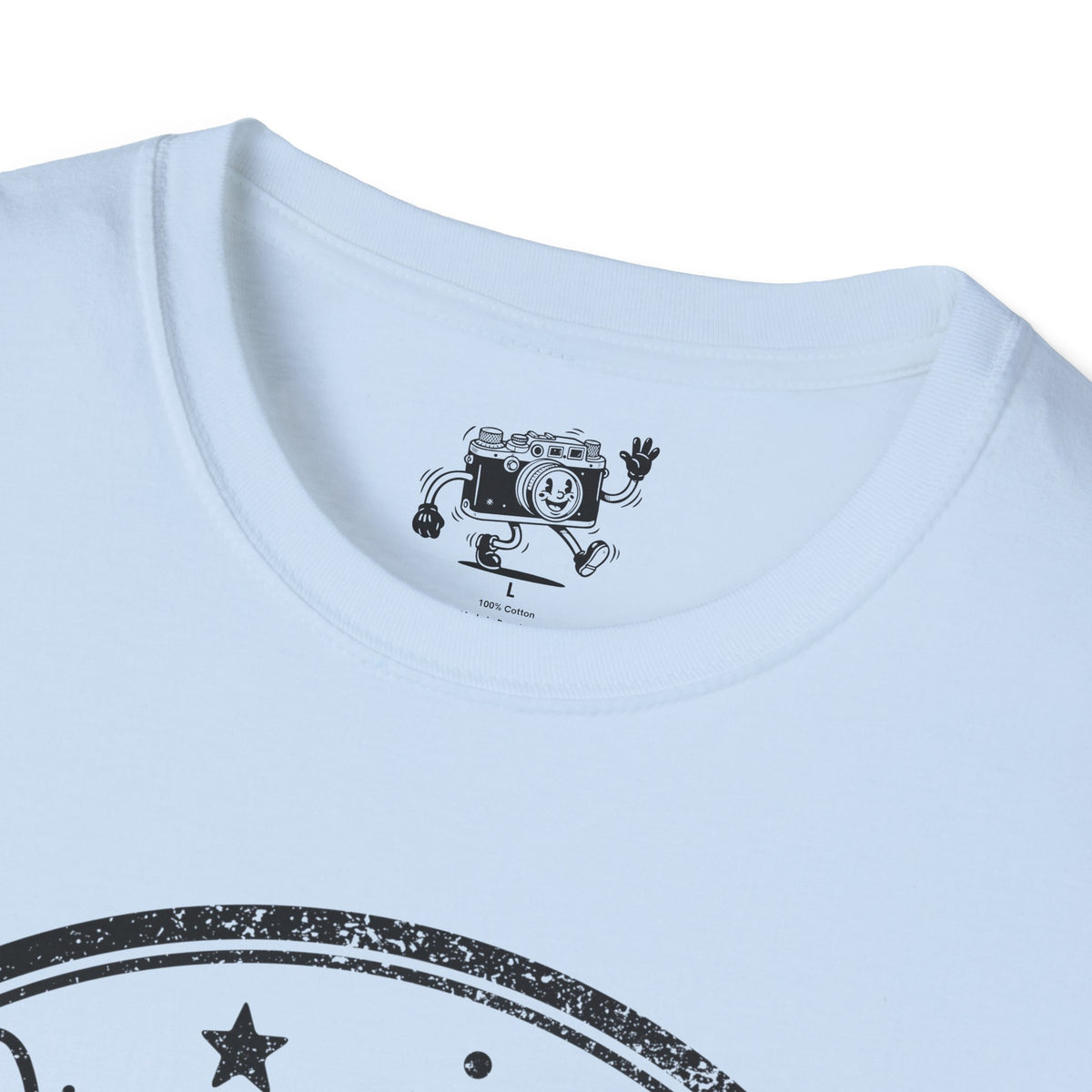‘On a Roll’ DISTRESSED VERSION Funny Camera 35mm FilmT-Shirt — Photography Lover Tee