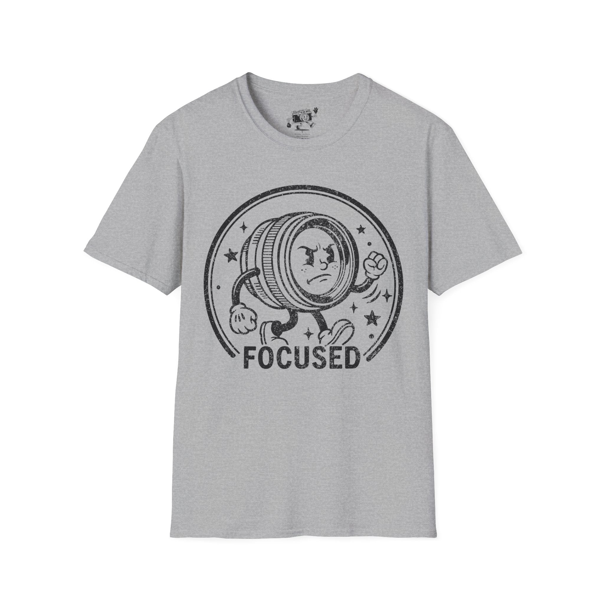 ‘Focused’ DISTRESSED VERSION show your determination with this funny lens T-Shirt — Photography Lover Tee
