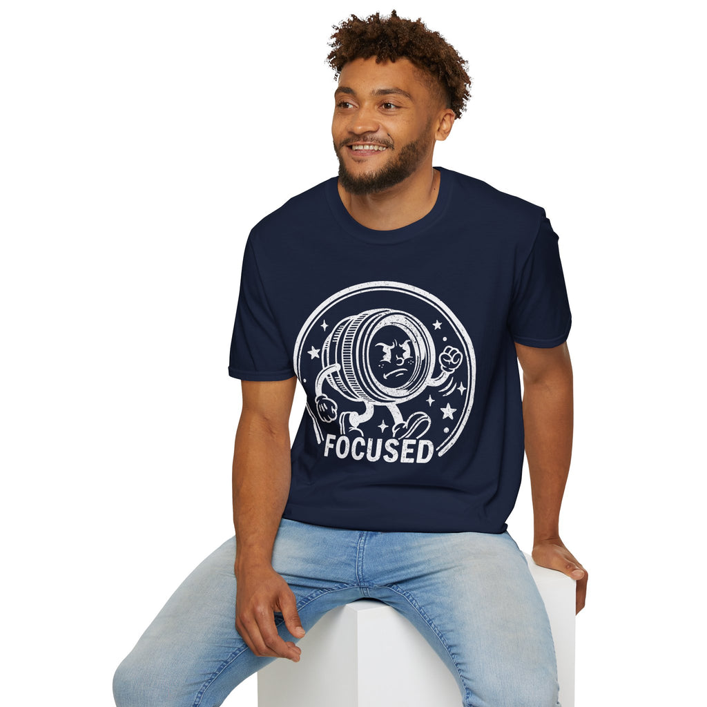 ‘Focused’ DISTRESSED VERSION show your determination with this funny lens T-Shirt — Photography Lover Tee
