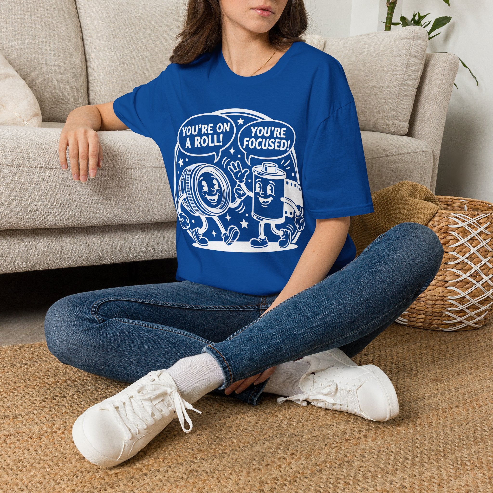 ‘You’re on a Roll, You’re Focused’ Funny Camera Buddies T-Shirt — Photography Lover Tee
