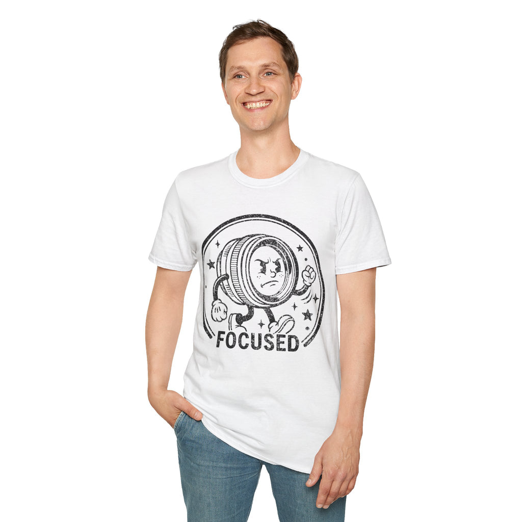 ‘Focused’ DISTRESSED VERSION show your determination with this funny lens T-Shirt — Photography Lover Tee