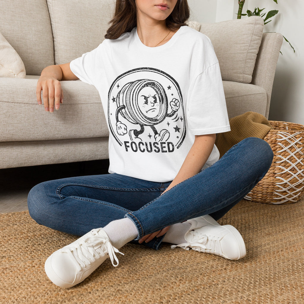 ‘Focused’ DISTRESSED VERSION show your determination with this funny lens T-Shirt — Photography Lover Tee