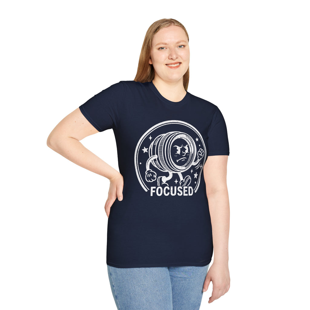 ‘Focused’ DISTRESSED VERSION show your determination with this funny lens T-Shirt — Photography Lover Tee