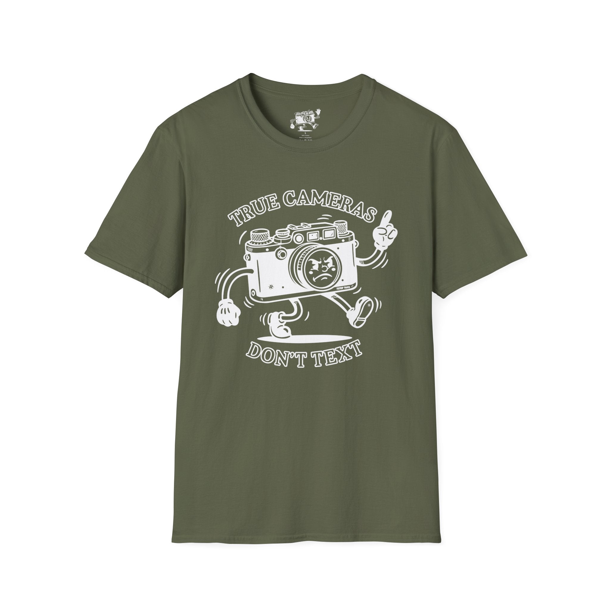 ‘True Cameras Don’t Text’ put your phone away with this funny T-Shirt — Photography Lover Tee