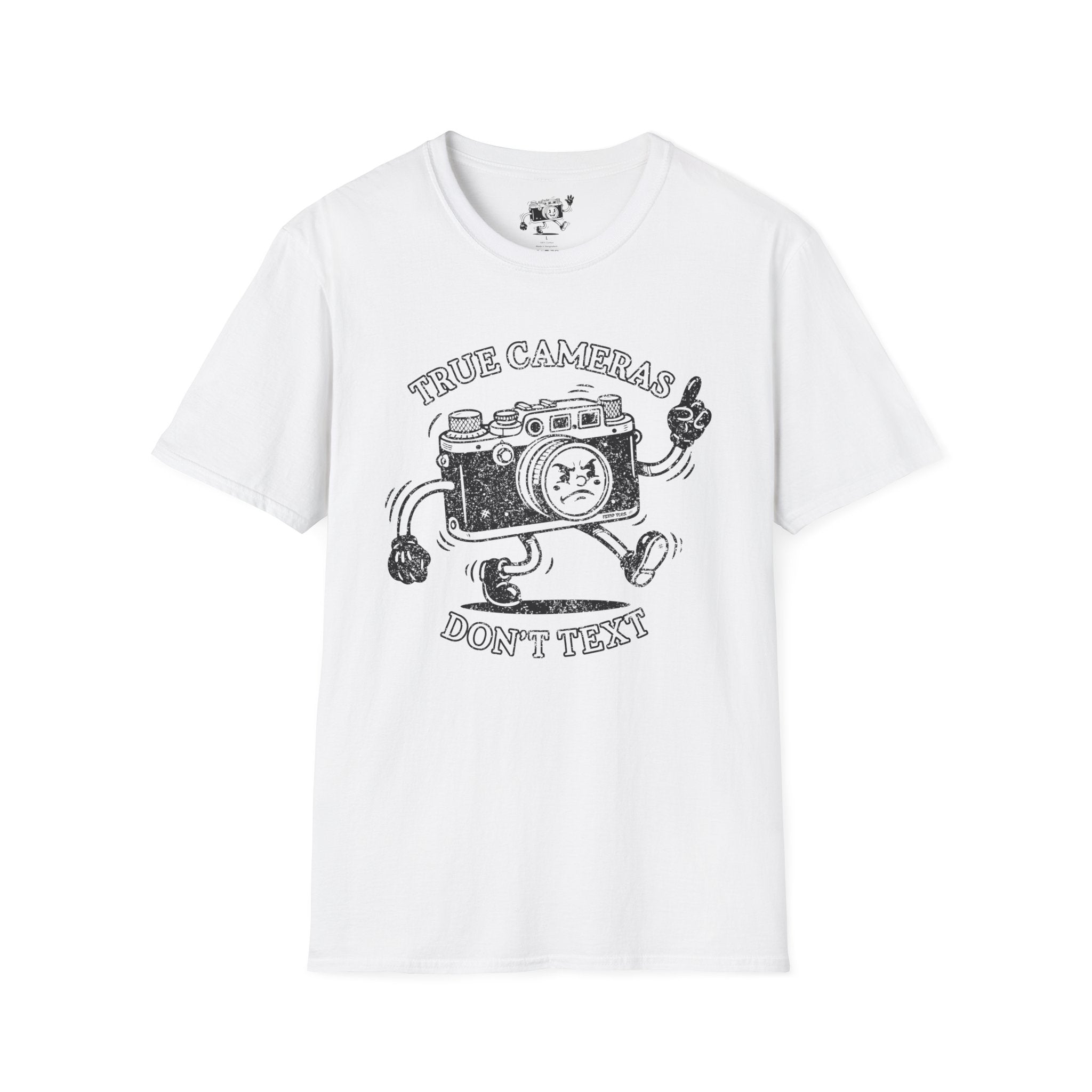 DISTRESSED VERSION ‘True Cameras Don’t Text’ put your phone away with this funny T-Shirt — Photography Lover Tee