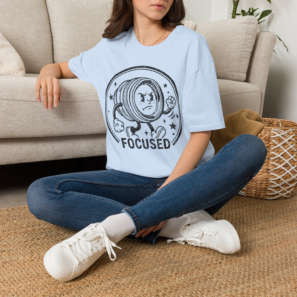 ‘Focused’ DISTRESSED VERSION show your determination with this funny lens T-Shirt — Photography Lover Tee