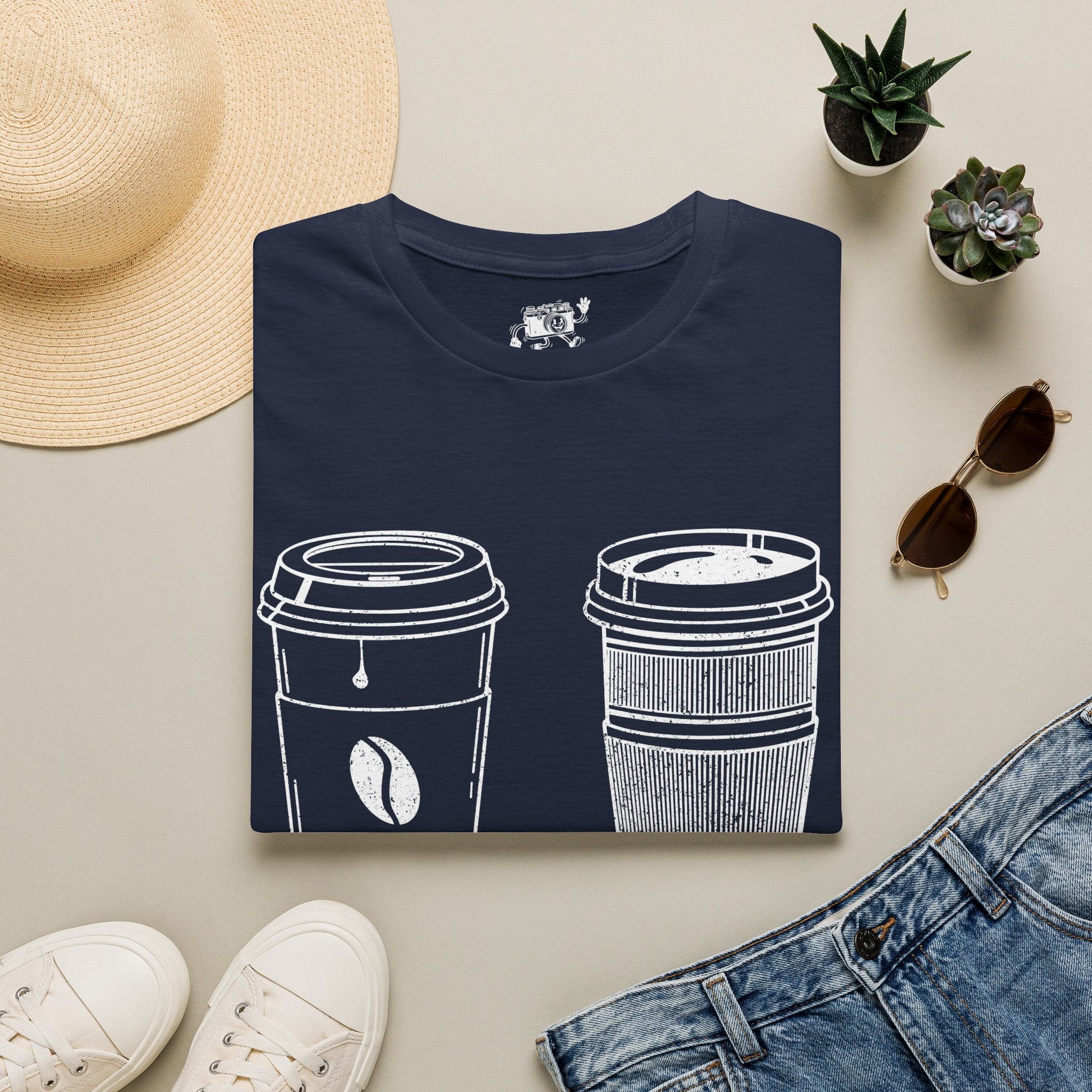 500ml and 500mm Funny Coffee and Camera T-Shirt — Photography Lover Tee
