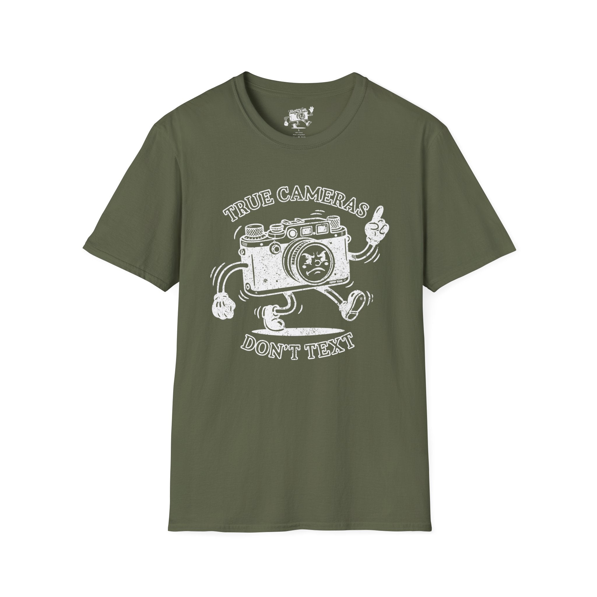 DISTRESSED VERSION ‘True Cameras Don’t Text’ put your phone away with this funny T-Shirt — Photography Lover Tee