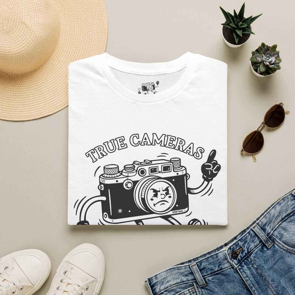 ‘True Cameras Don’t Text’ put your phone away with this funny T-Shirt — Photography Lover Tee