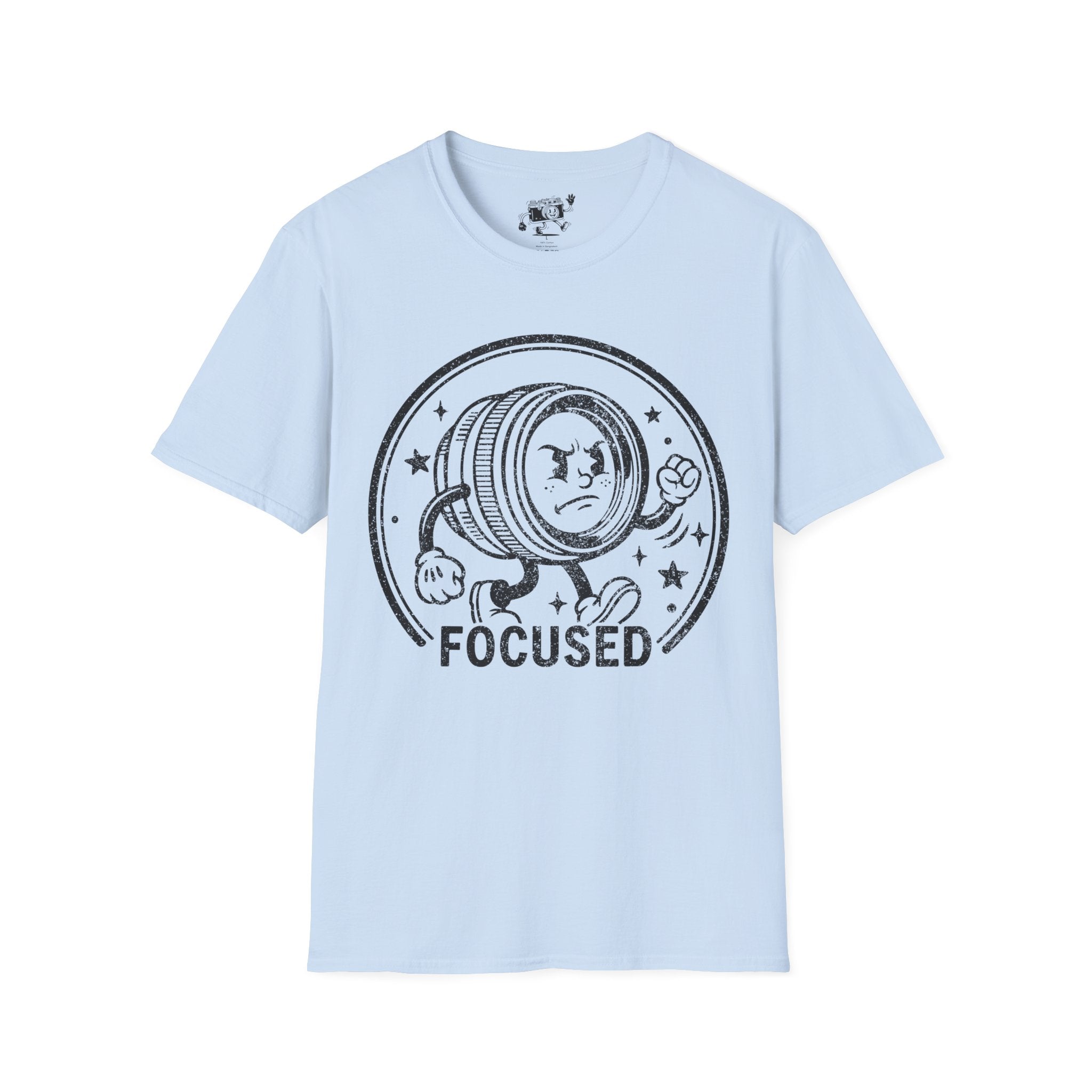 ‘Focused’ DISTRESSED VERSION show your determination with this funny lens T-Shirt — Photography Lover Tee