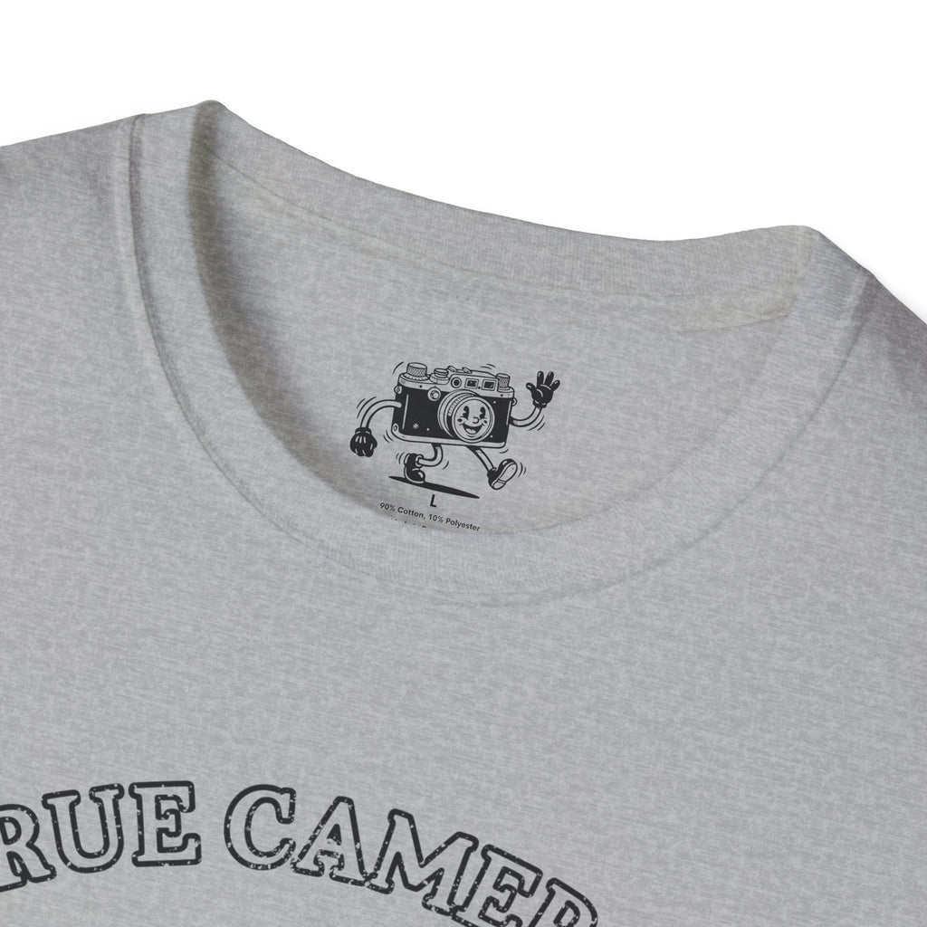 DISTRESSED VERSION ‘True Cameras Don’t Text’ put your phone away with this funny T-Shirt — Photography Lover Tee