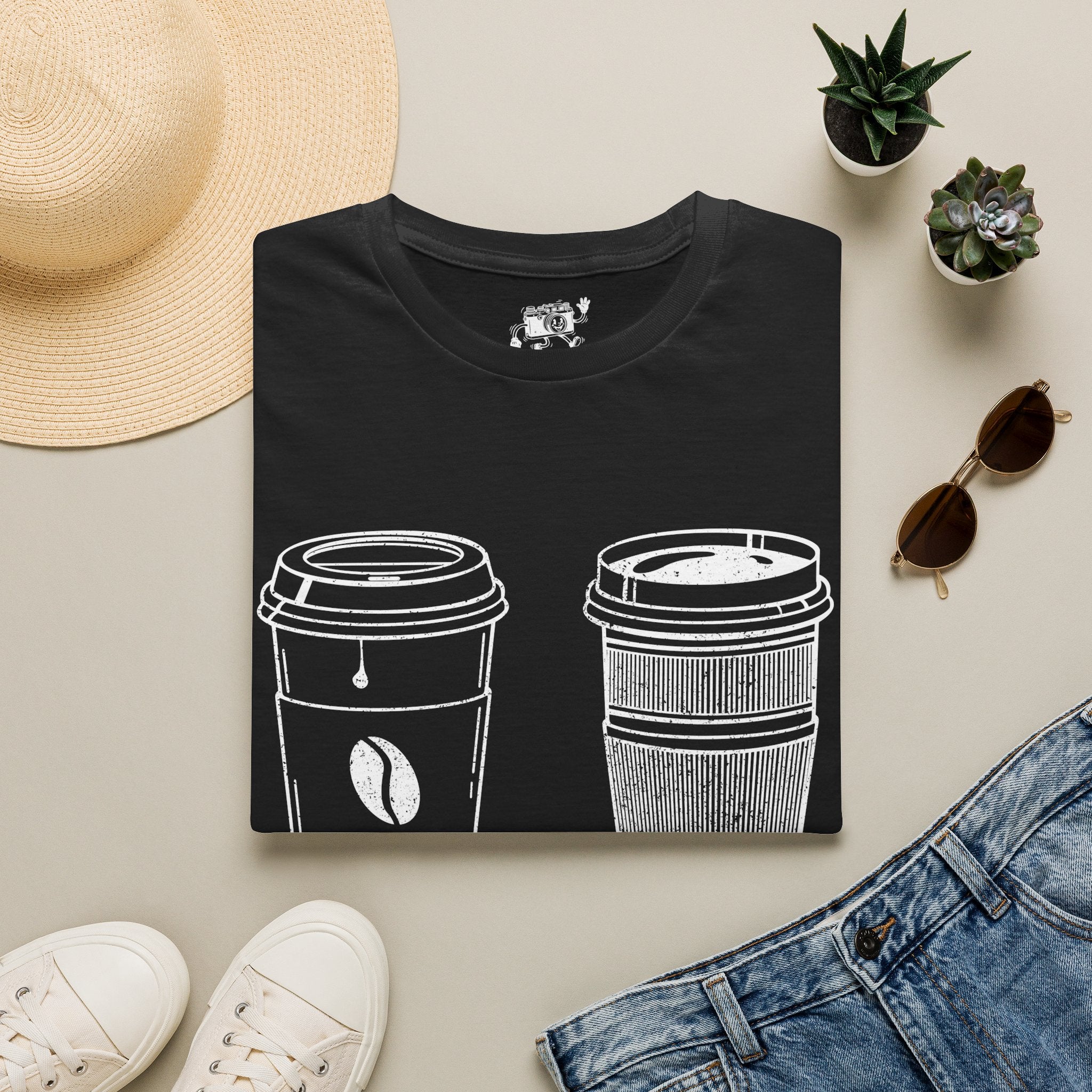 500ml and 500mm Funny Coffee and Camera T-Shirt — Photography Lover Tee