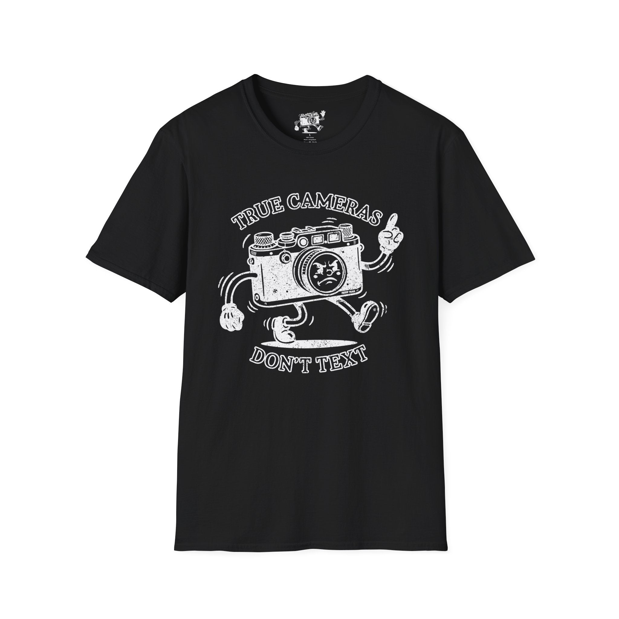 DISTRESSED VERSION ‘True Cameras Don’t Text’ put your phone away with this funny T-Shirt — Photography Lover Tee