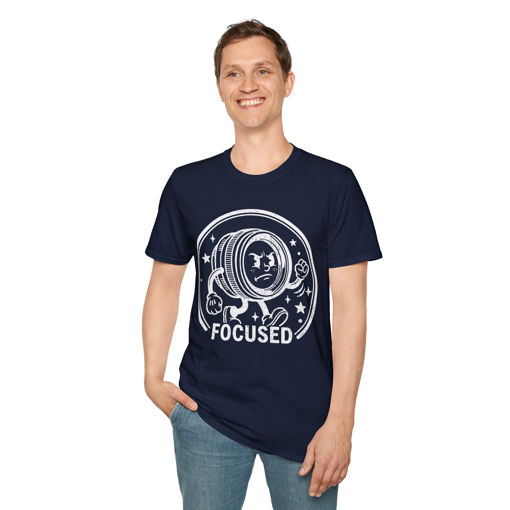 ‘Focused’ DISTRESSED VERSION show your determination with this funny lens T-Shirt — Photography Lover Tee