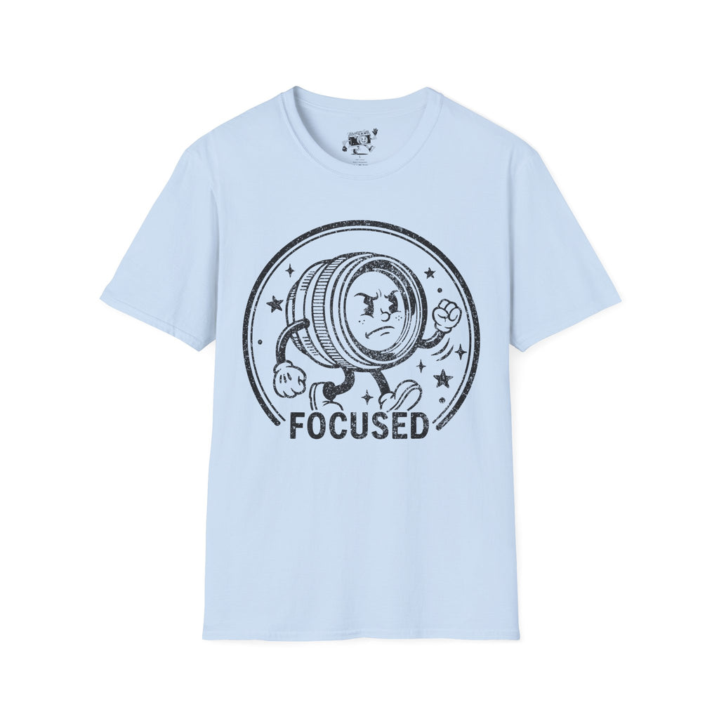 ‘Focused’ DISTRESSED VERSION show your determination with this funny lens T-Shirt — Photography Lover Tee