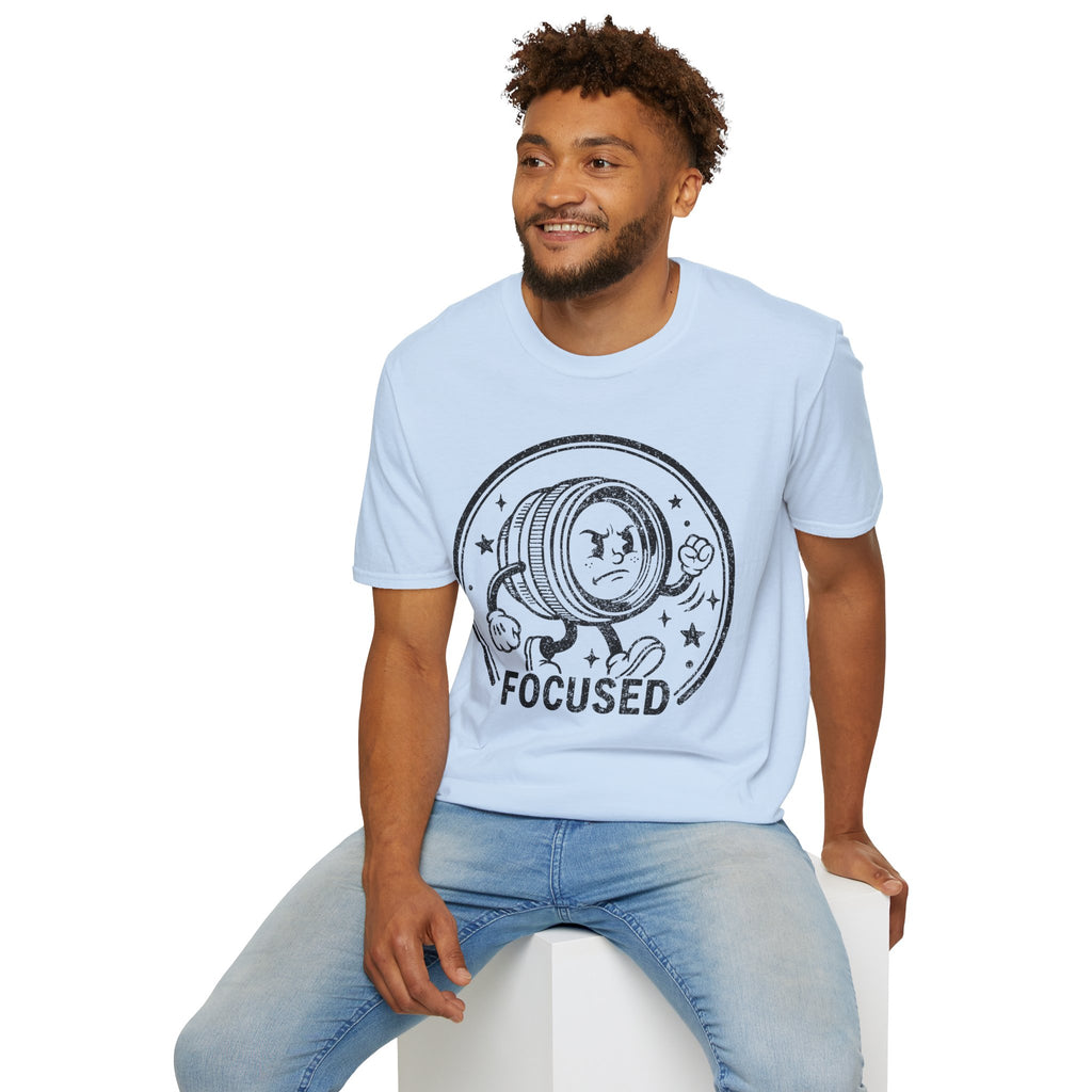 ‘Focused’ DISTRESSED VERSION show your determination with this funny lens T-Shirt — Photography Lover Tee