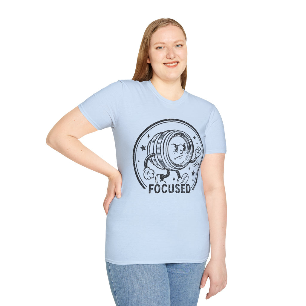 ‘Focused’ DISTRESSED VERSION show your determination with this funny lens T-Shirt — Photography Lover Tee