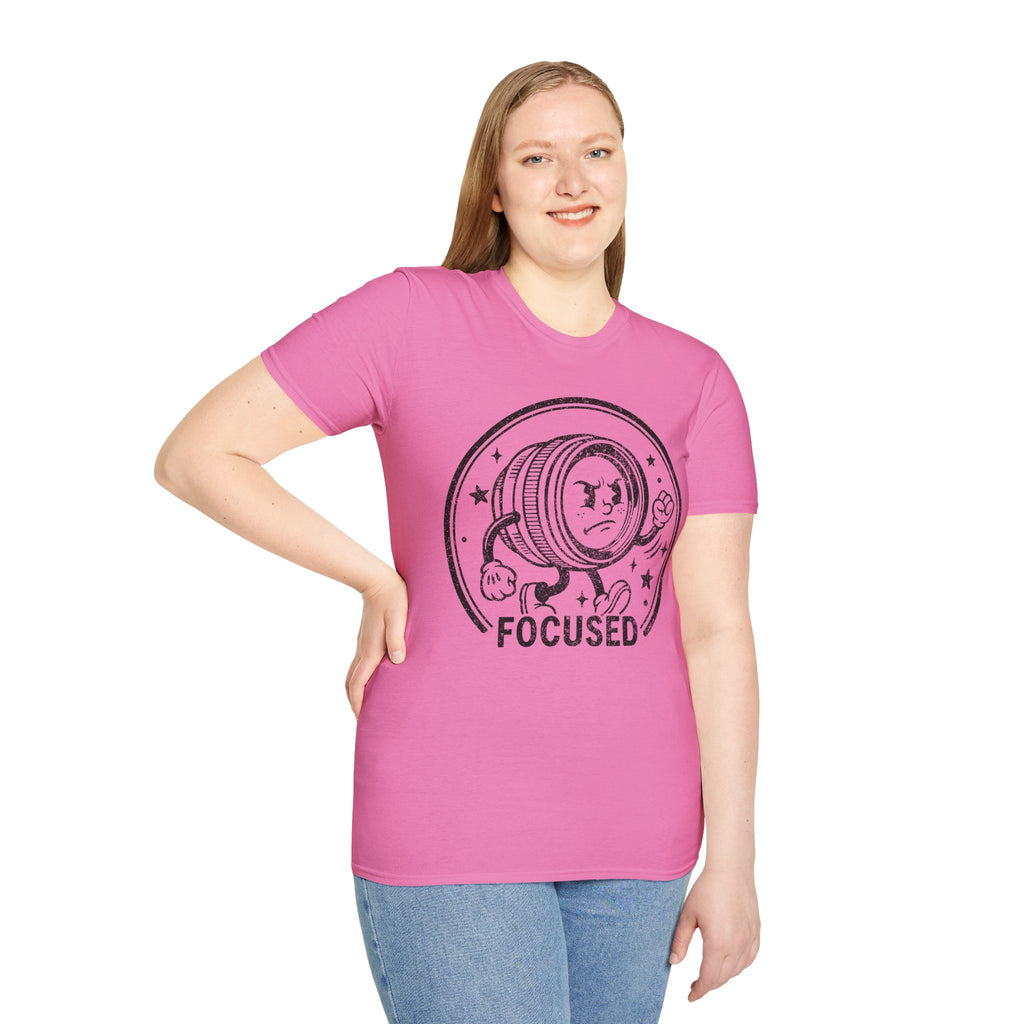 ‘Focused’ DISTRESSED VERSION show your determination with this funny lens T-Shirt — Photography Lover Tee