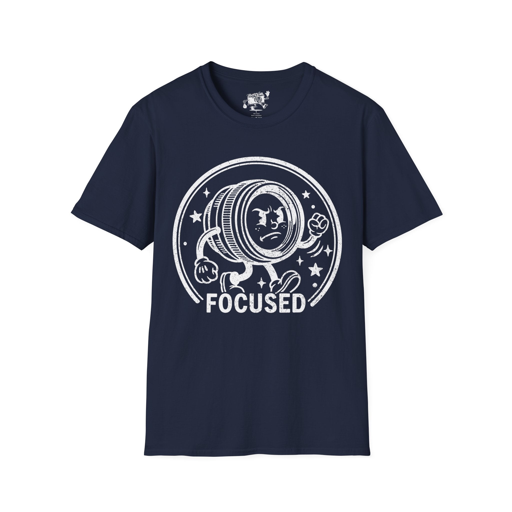 ‘Focused’ DISTRESSED VERSION show your determination with this funny lens T-Shirt — Photography Lover Tee