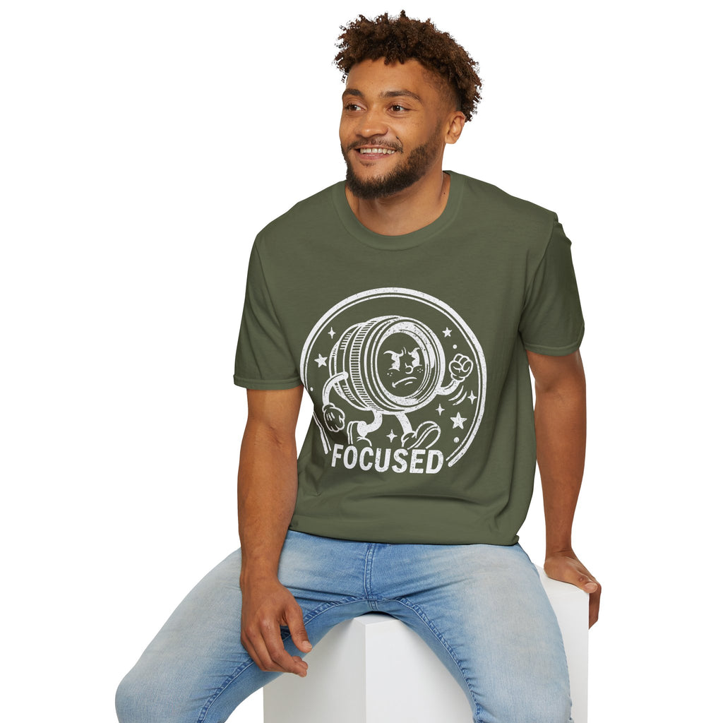 ‘Focused’ DISTRESSED VERSION show your determination with this funny lens T-Shirt — Photography Lover Tee