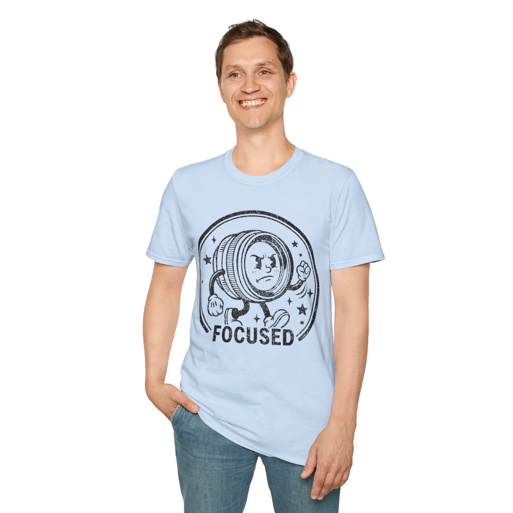‘Focused’ DISTRESSED VERSION show your determination with this funny lens T-Shirt — Photography Lover Tee