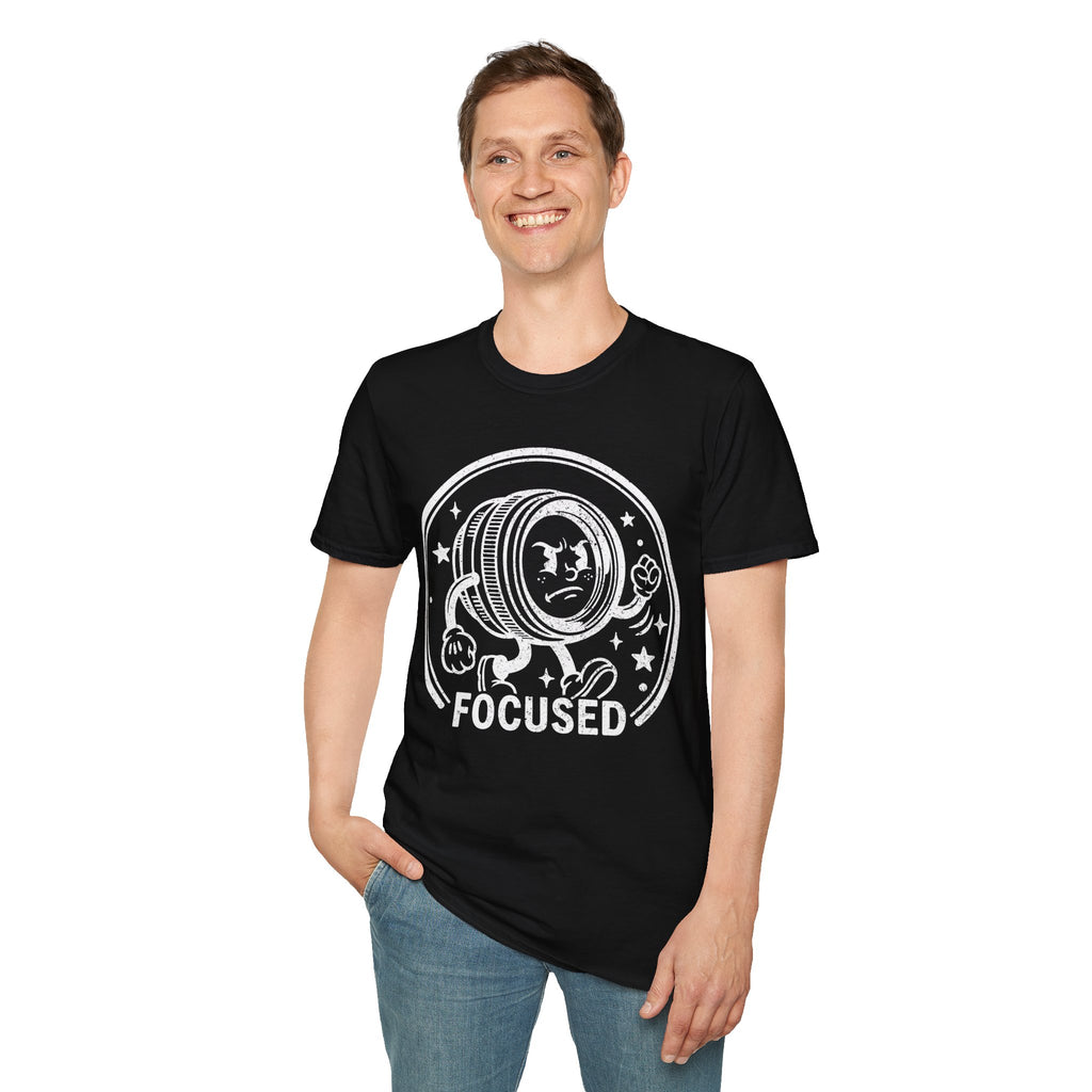 ‘Focused’ DISTRESSED VERSION show your determination with this funny lens T-Shirt — Photography Lover Tee