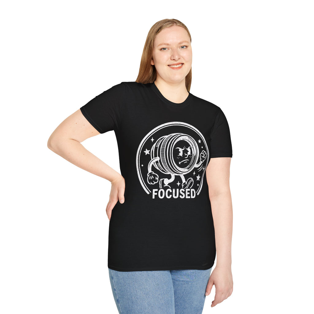 ‘Focused’ DISTRESSED VERSION show your determination with this funny lens T-Shirt — Photography Lover Tee