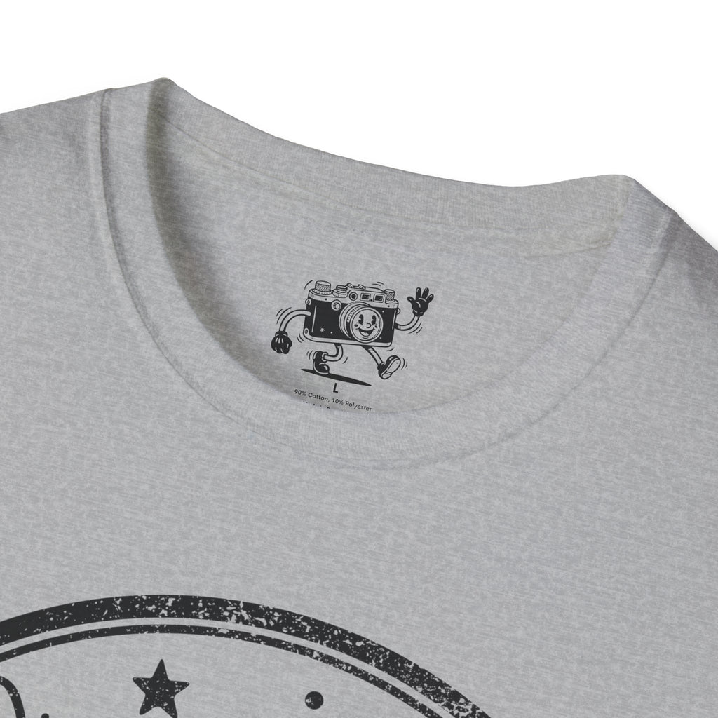 ‘On a Roll’ DISTRESSED VERSION Funny Camera 35mm FilmT-Shirt — Photography Lover Tee