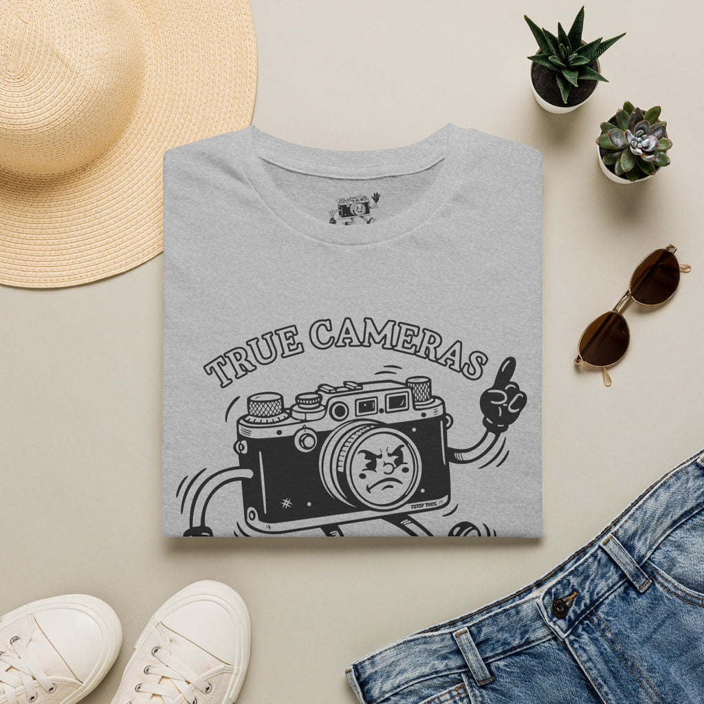 ‘True Cameras Don’t Text’ put your phone away with this funny T-Shirt — Photography Lover Tee