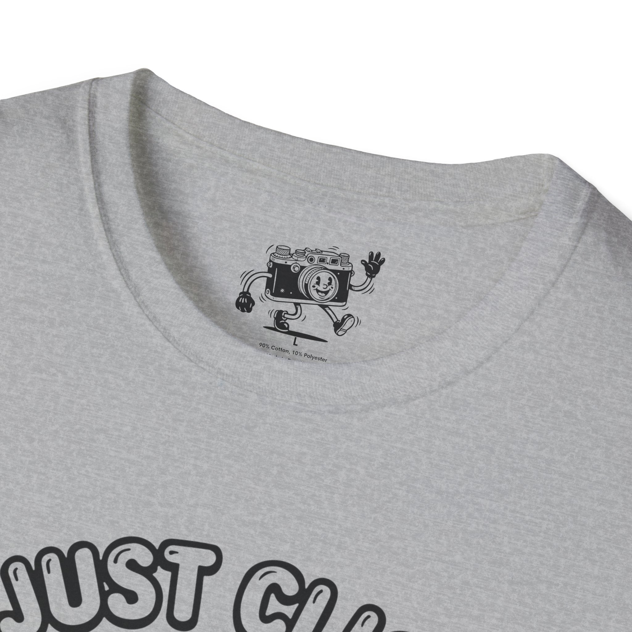 ‘We Just Clicked!’ camera besties forever fun 1930’s art style camera graphic T-Shirt — Photography Lover Tee