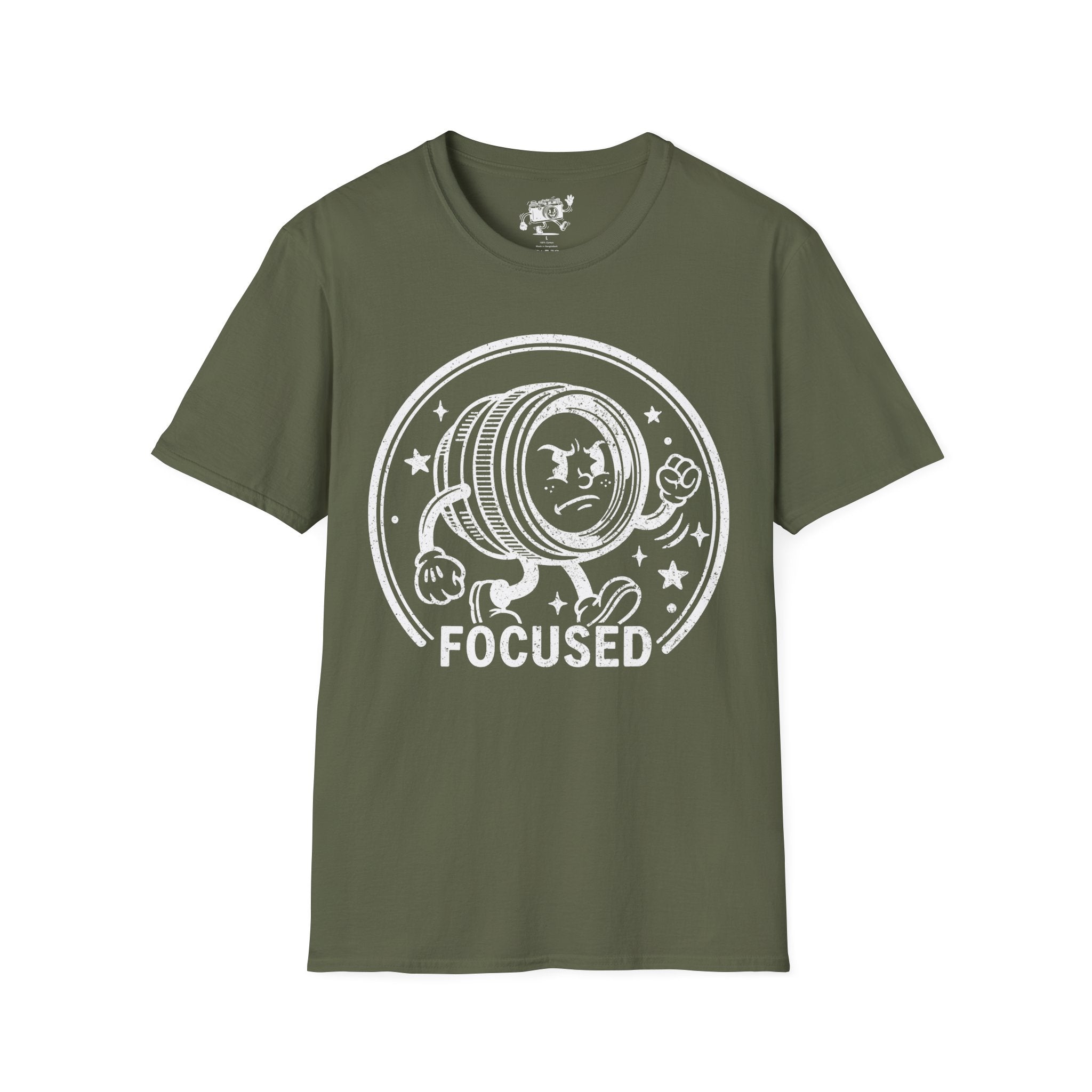 ‘Focused’ DISTRESSED VERSION show your determination with this funny lens T-Shirt — Photography Lover Tee