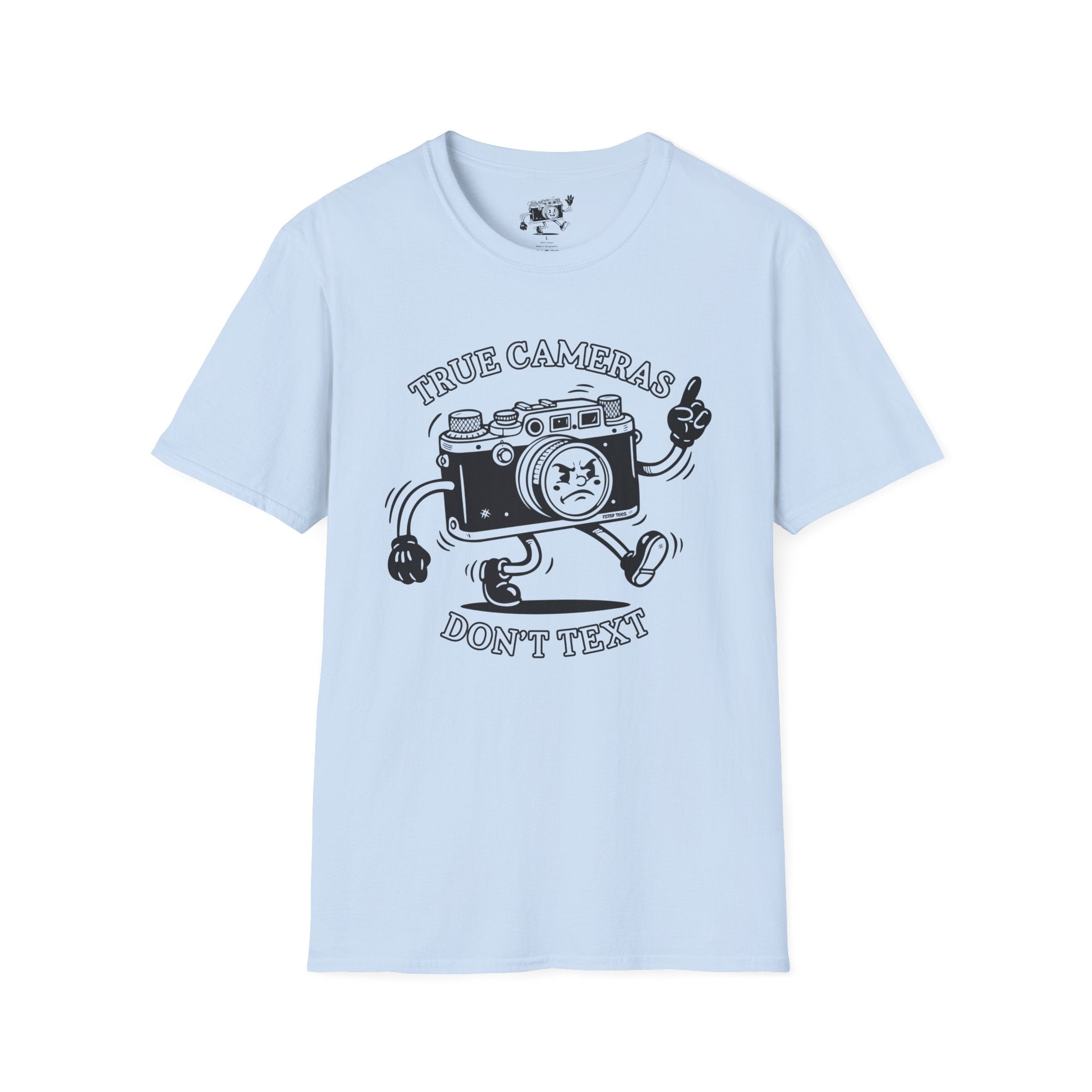 ‘True Cameras Don’t Text’ put your phone away with this funny T-Shirt — Photography Lover Tee