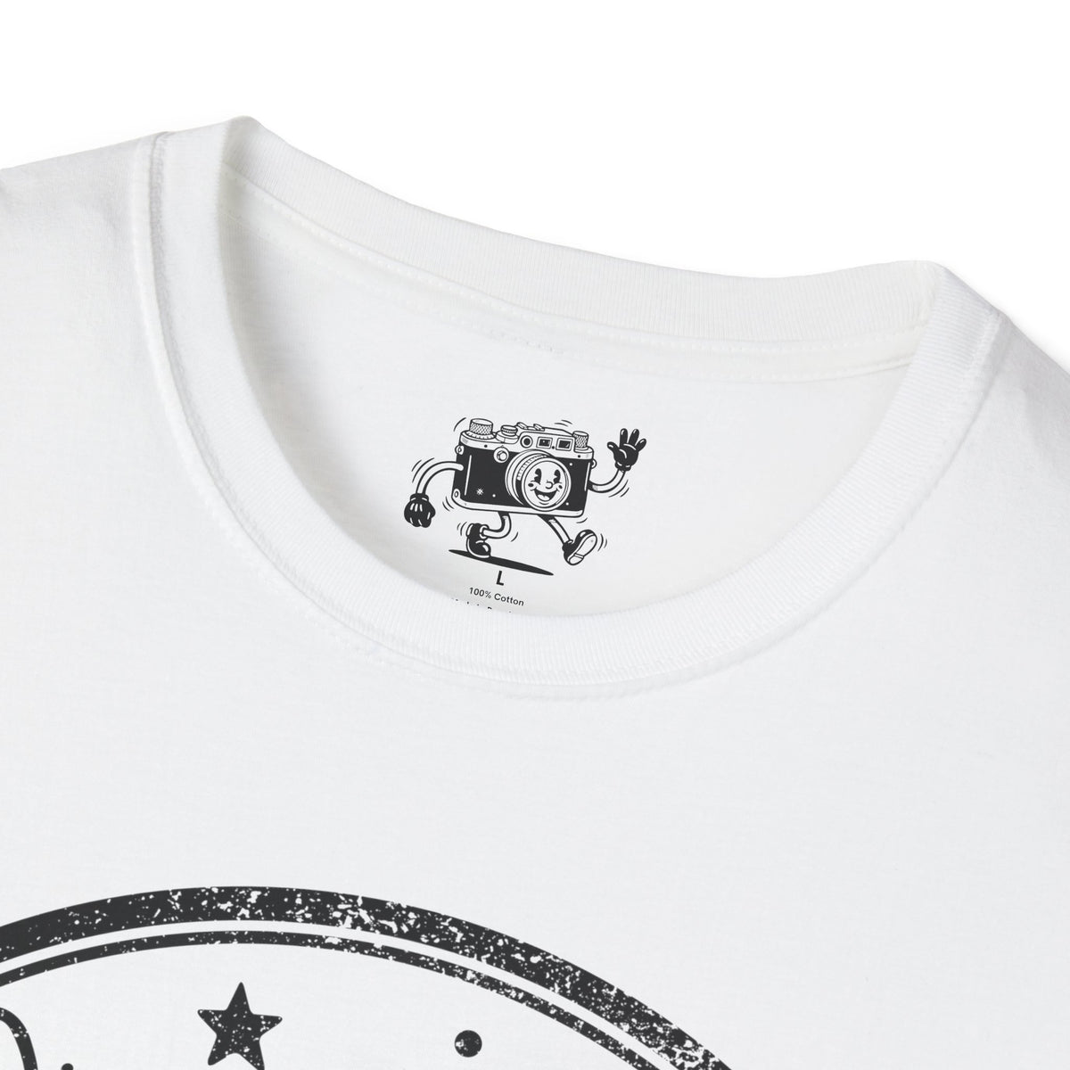 ‘On a Roll’ DISTRESSED VERSION Funny Camera 35mm FilmT-Shirt — Photography Lover Tee