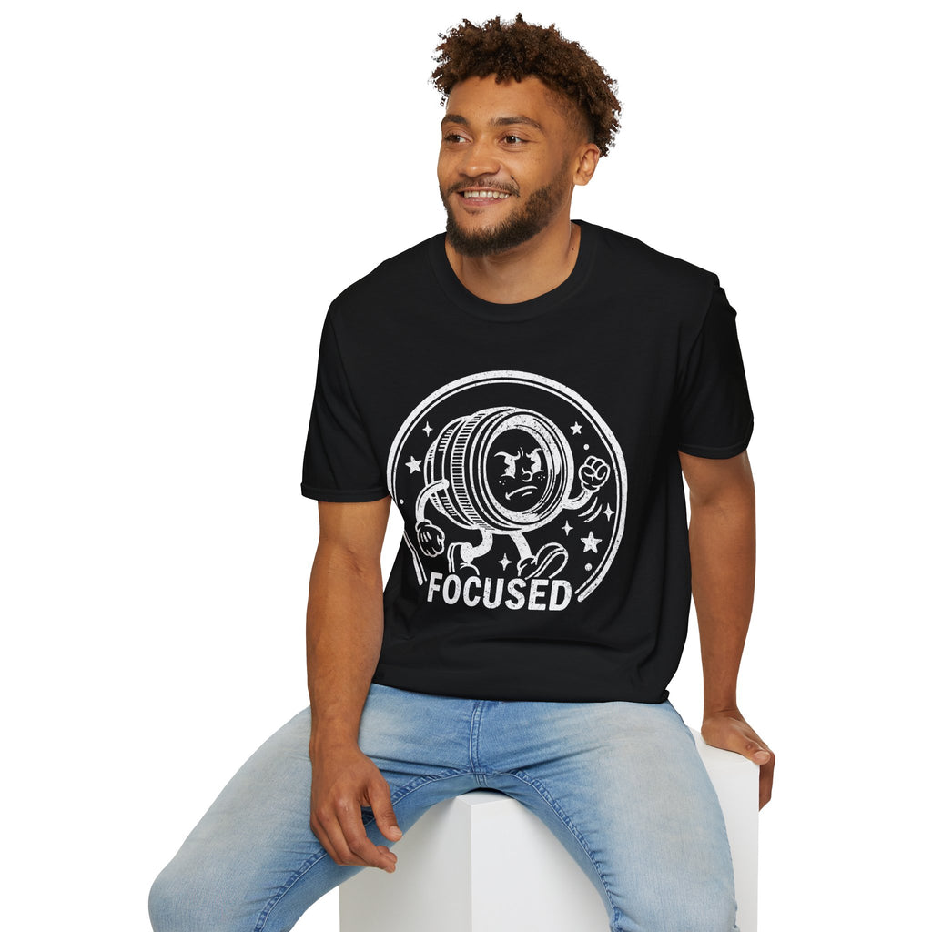 ‘Focused’ DISTRESSED VERSION show your determination with this funny lens T-Shirt — Photography Lover Tee