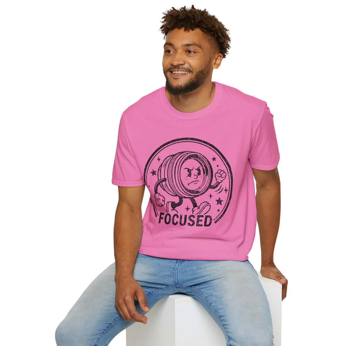 ‘Focused’ DISTRESSED VERSION show your determination with this funny lens T-Shirt — Photography Lover Tee