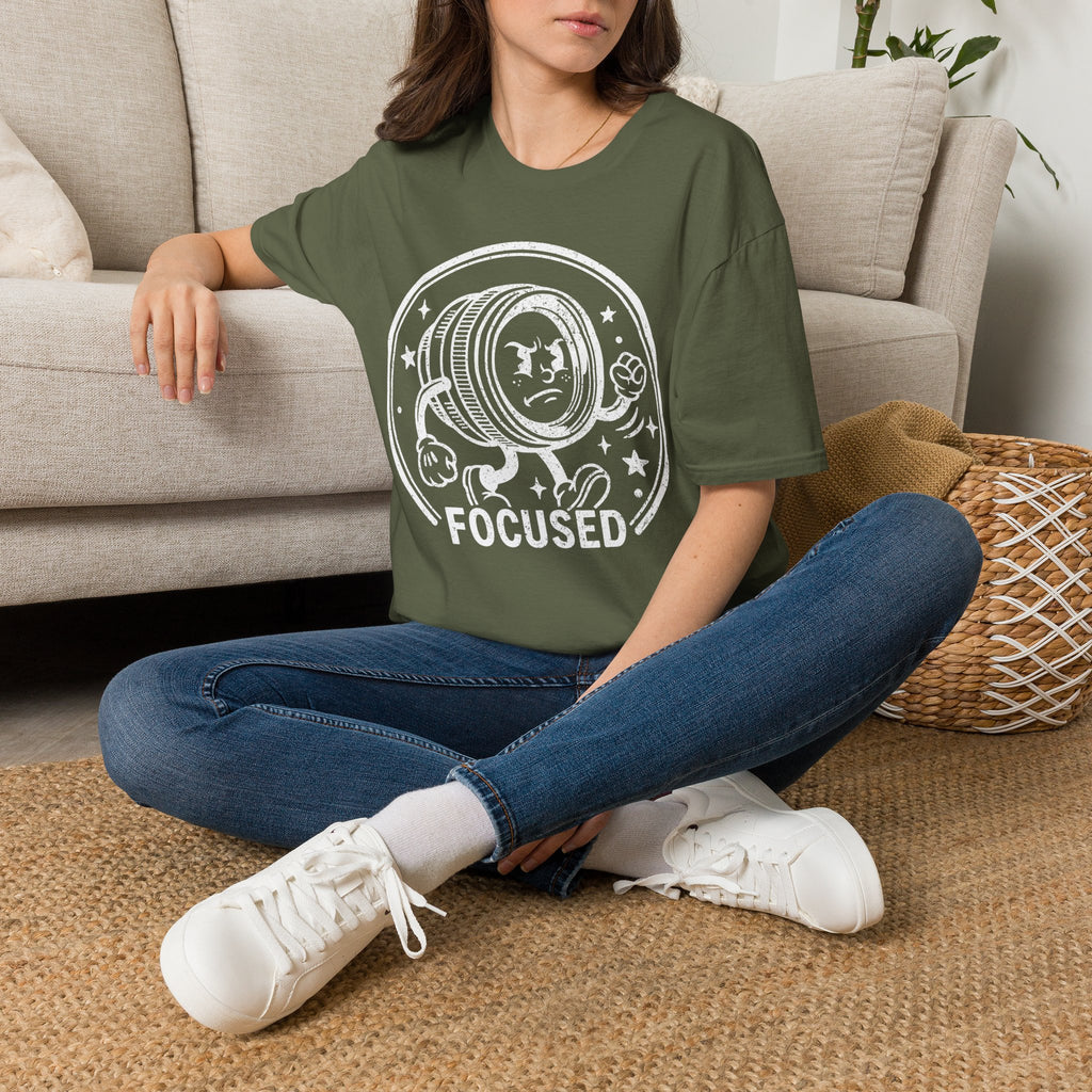 ‘Focused’ DISTRESSED VERSION show your determination with this funny lens T-Shirt — Photography Lover Tee