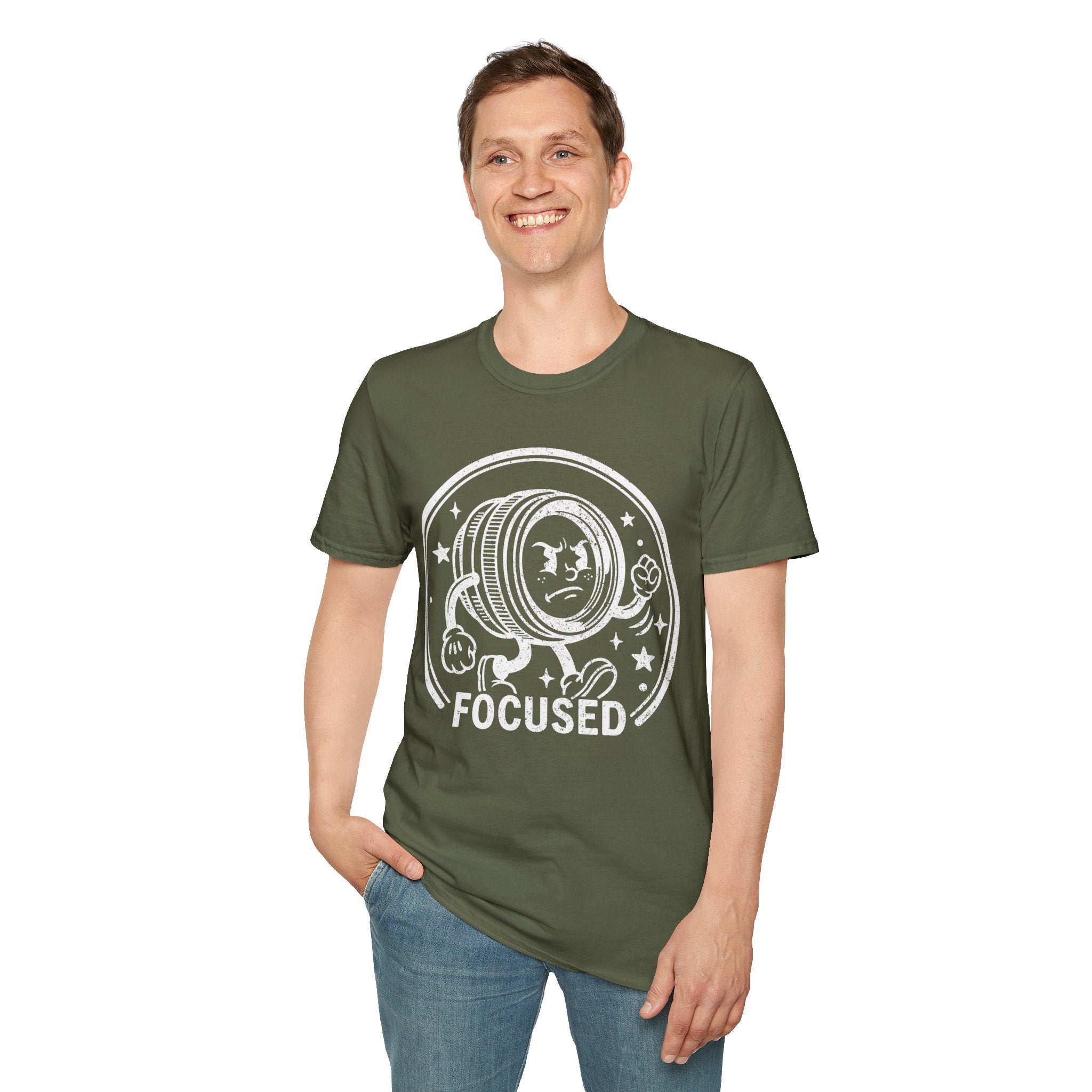‘Focused’ DISTRESSED VERSION show your determination with this funny lens T-Shirt — Photography Lover Tee