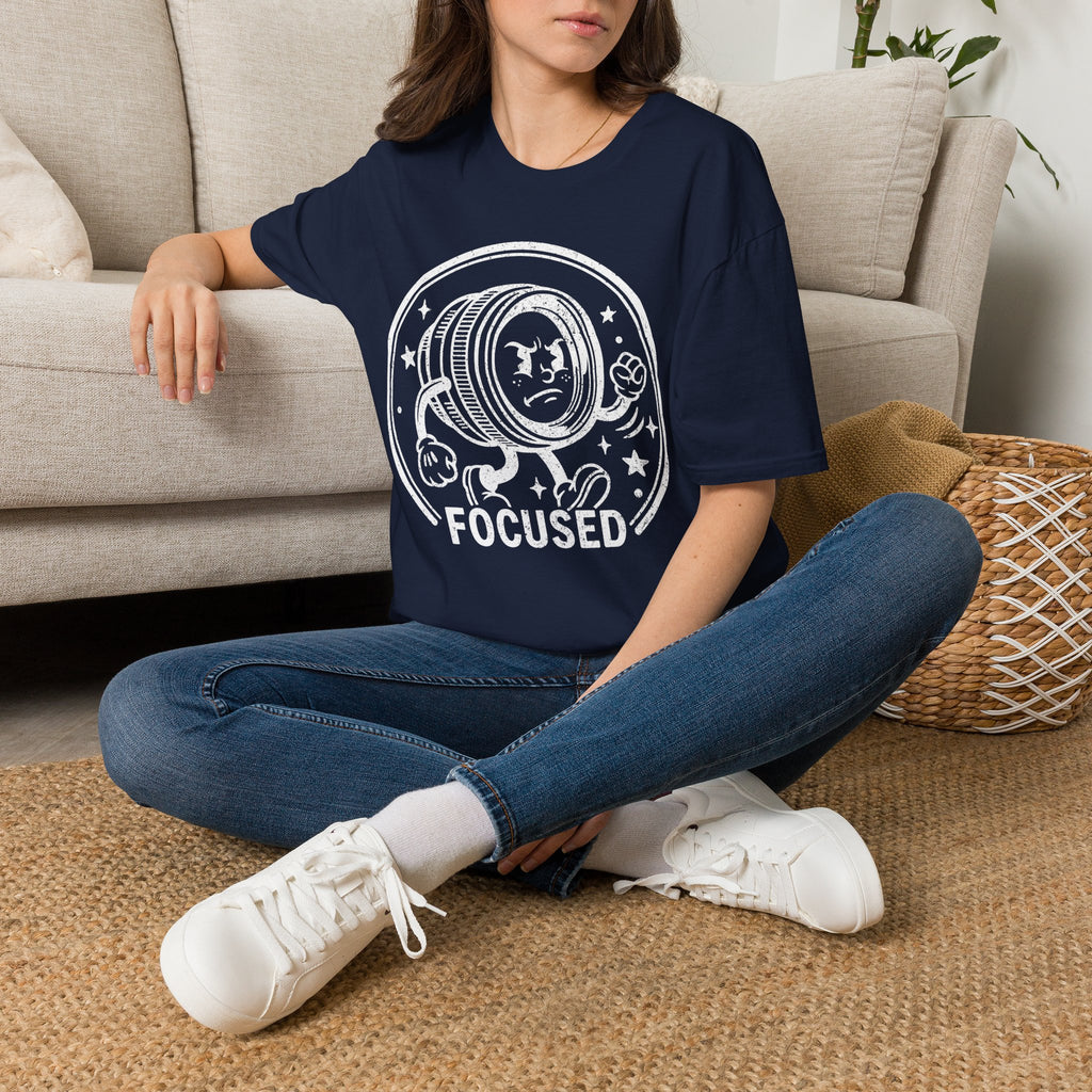‘Focused’ DISTRESSED VERSION show your determination with this funny lens T-Shirt — Photography Lover Tee