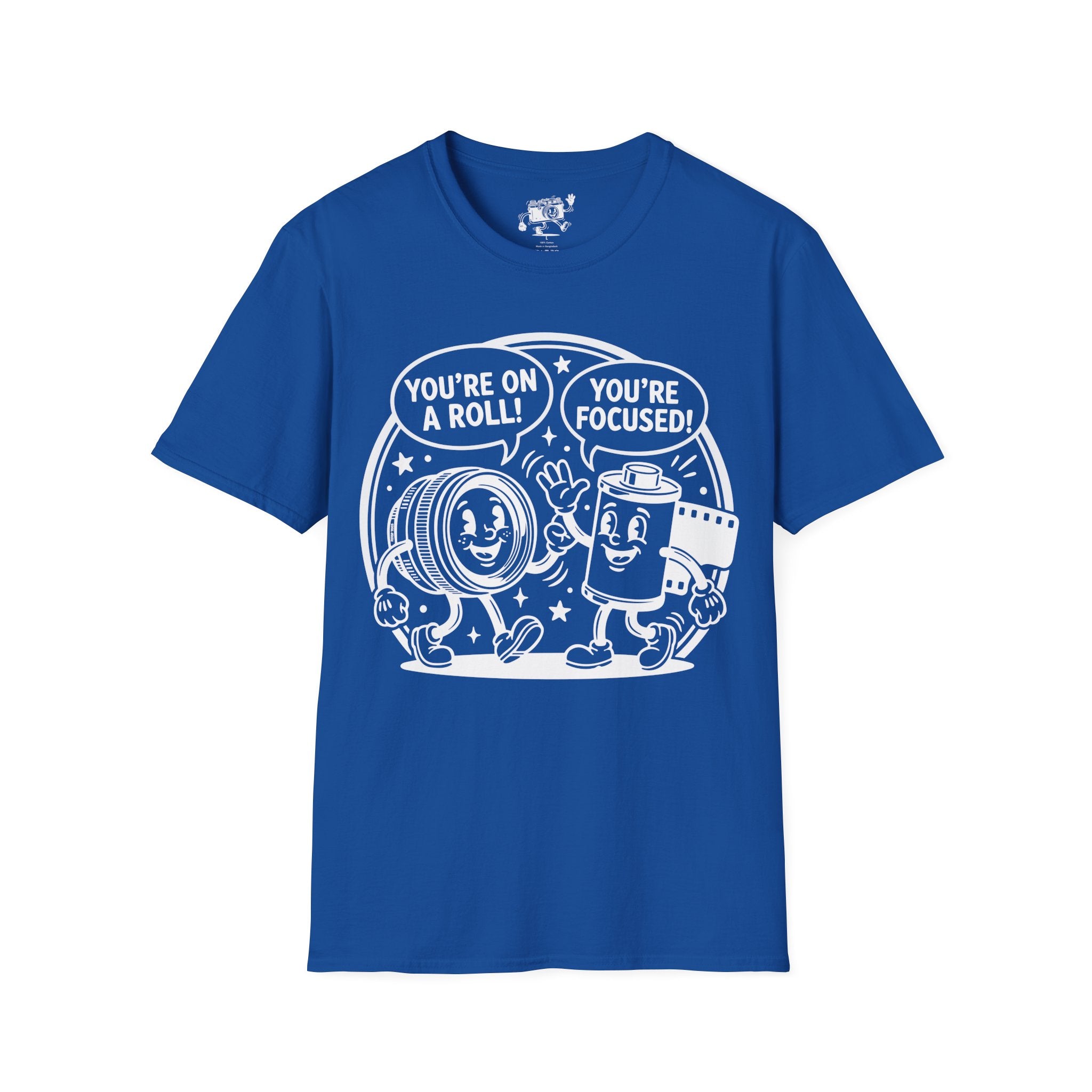 ‘You’re on a Roll, You’re Focused’ Funny Camera Buddies T-Shirt — Photography Lover Tee