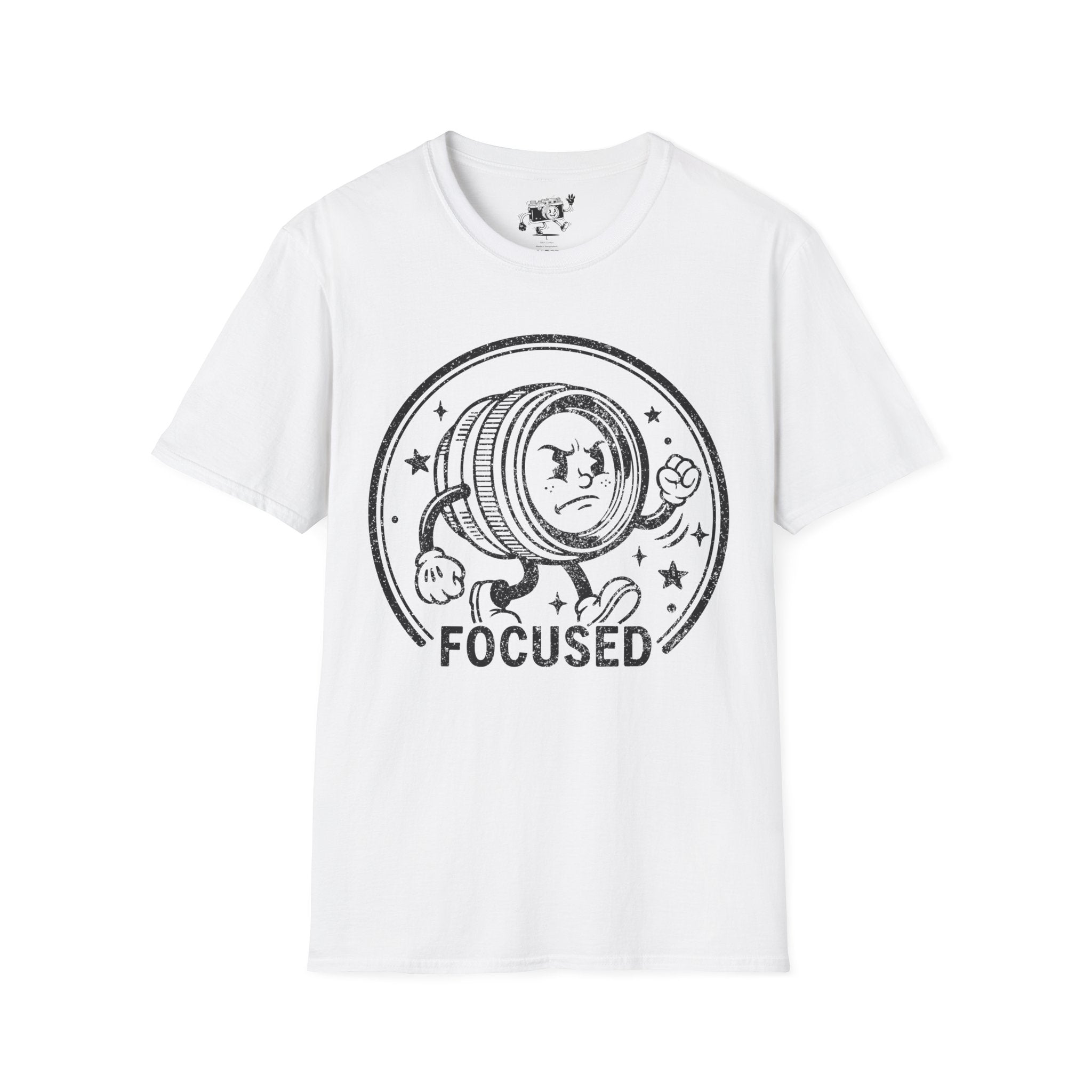 ‘Focused’ DISTRESSED VERSION show your determination with this funny lens T-Shirt — Photography Lover Tee